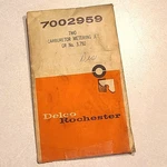 Nos Carburetor Metering Jets *3* Original Pkg Gm/delco 7002959 S46 New. Price: $10.99.