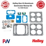 Holley Performance Renew Rebuild Kit Gen Iii Aluminum Dominator Carburetors. Price: $139.83.