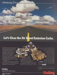 Vintage 1992 Holley Emission Carburetors Print Ad Promo Used. Price: $6.59.