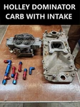 Holley Dominator 4500 Carburetor 12R-8795B With L-8018 Intake Ford Mustang 351 Used. Price: $950.00.